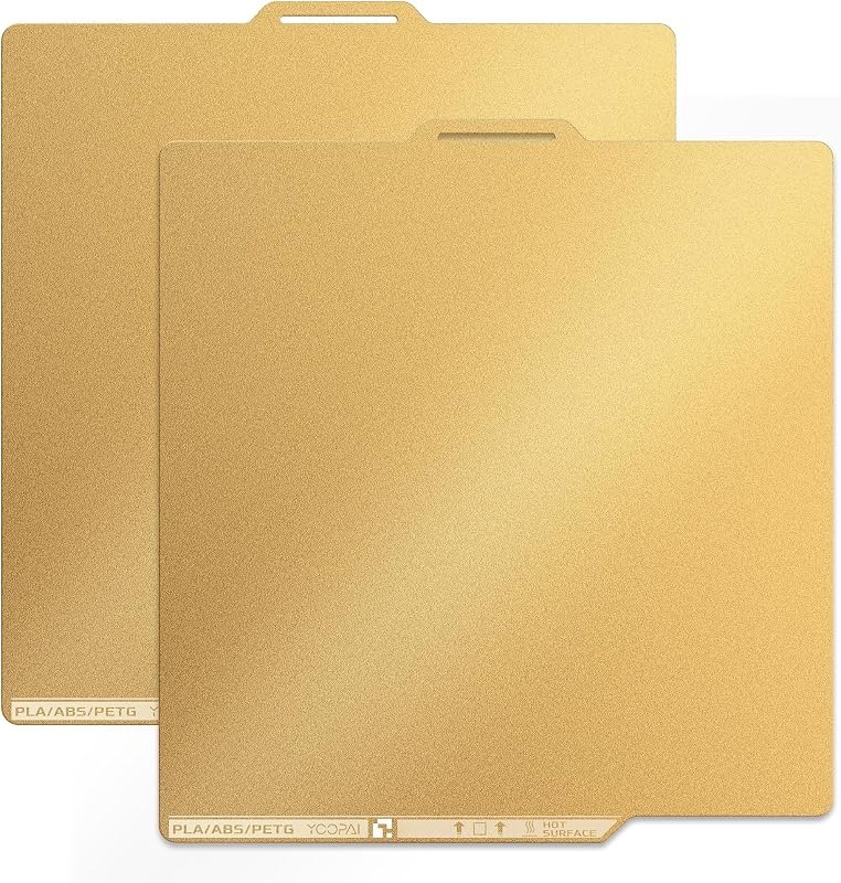 YOOPAI 2PC Textured Build Plate for Bambu Lab Double-Sided PEI, 257x257mm — PEI sheets for pei sheets
