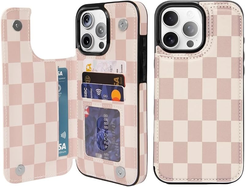 Wallet Case for iPhone 16 Pro Max, RFID Flip Kickstand Cover — wallet case for iphone pro case