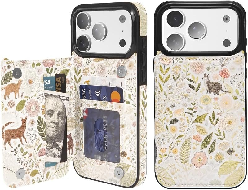 Wallet Case for iPhone 17 Pro Max, RFID Flip Kickstand Cover — wallet case for iphone pro max accessories