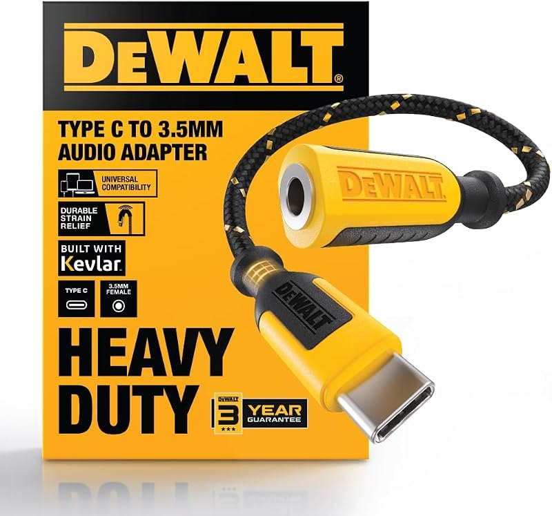 DEWALT Aux to USB C Adapter — usb-c dac dongle for usb dac dongle