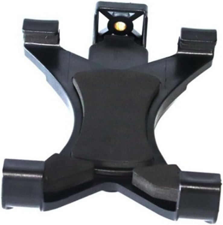 Tablet Bracket and Holder with Plastic Clamp Tripod Stand for Live Streaming and Outdoor Use, Black, Compatible with