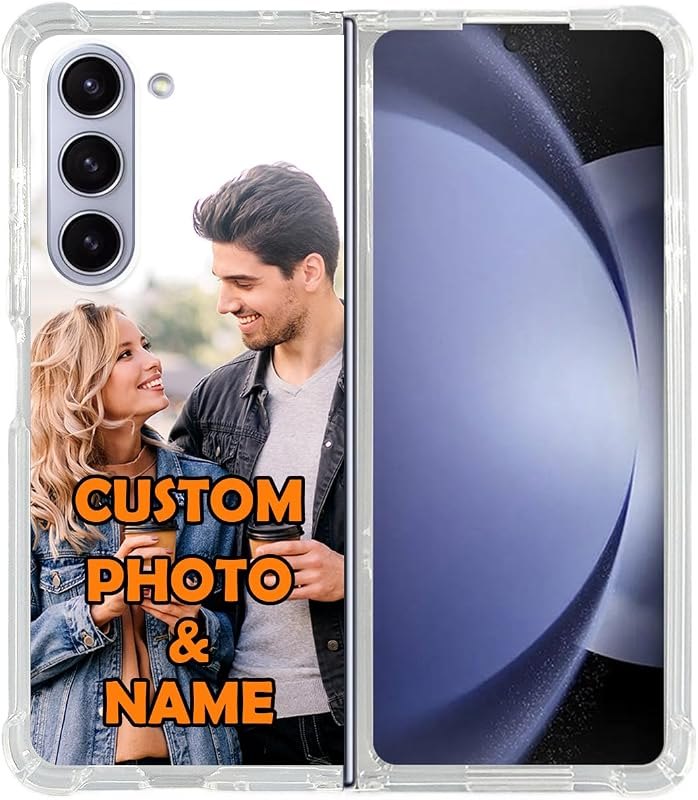 Personalized Picture Case for Samsung Galaxy Z Fold6 7.6" Custom Logo Name Customized Gift for Family Friend Soft TPU