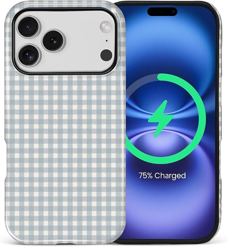 for iPhone 17 Pro Case,Compatible with MagSafe,Dual-Layer Hard Shell + Silicone Cover,Full Body Protection Shockproof