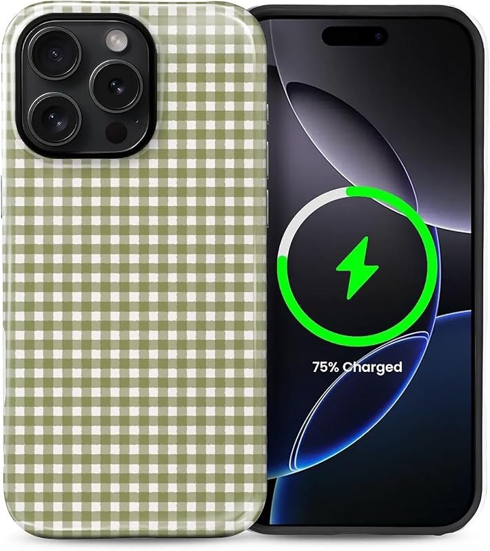 for iPhone 15 Pro Max Case,Compatible with MagSafe,Dual-Layer Hard Shell + Silicone Cover,Full Body Protection