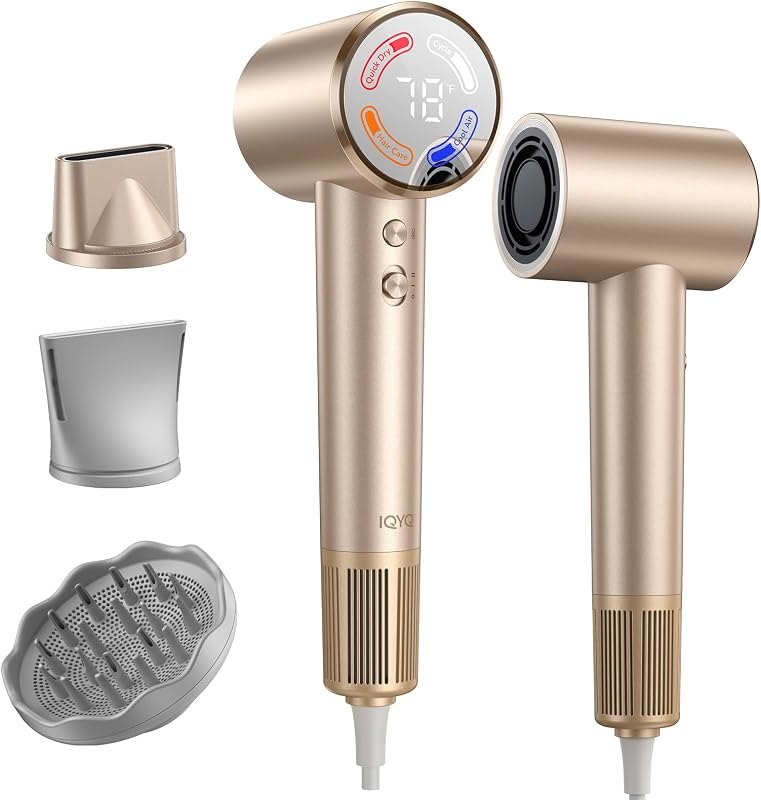 Diffuser Hair Dryer, 1400W Blow Dryer with Hair Diffuser for Curly Travel — lightweight blow dryer for lightweight