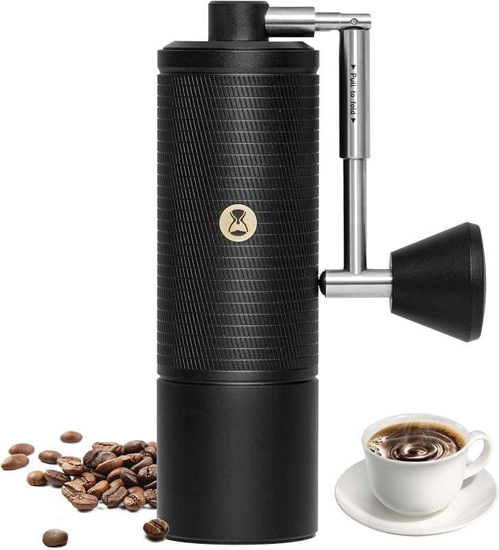 TIMEMORE C5 PRO Manual Coffee Grinder, 42mm Stainless Steel Burr, 48 Adjustable Settings Hand Coffee Grinder, Foldable