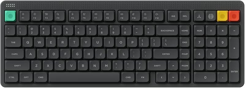 nuphy Node100 Wireless Mechanical Keyboard, Hot Swappable Custom Low Profile Keyboard, 103 Keys Computer Gaming