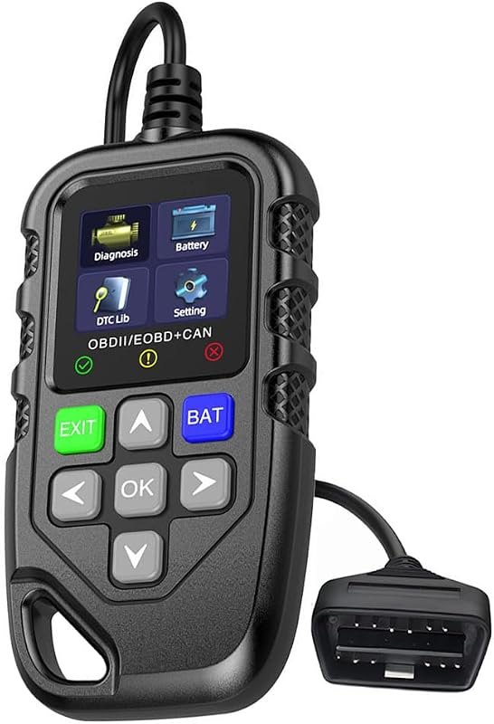 OBD2 Scanner Car Code Reader for Maxure Outdoor Auto abdeckplane, Engine Fault Diagnostic Tool with Battery Test Check