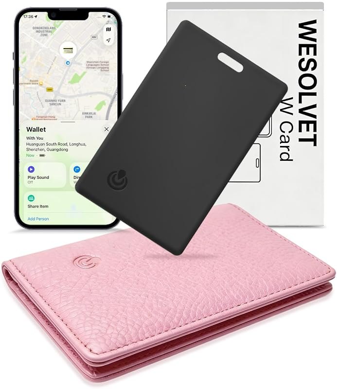 Smart Bluetooth Tracker Card Works with Apple Find My (iOS only) App — Bluetooth item tracker for bluetooth item tracker
