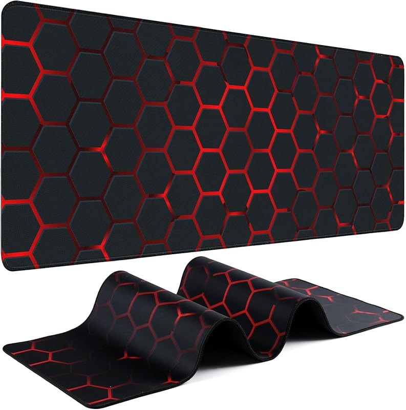 Mouse Pad Gaming - Desk Mat for Keyboard and Mouse - Large Mouse Pads for Desk, Gaming Mousepad with Non-Slip Base