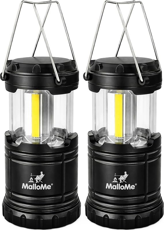 MalloMe Camping Lights LED Lantern Flashlights,Battery Powered Operated Lamp Tent Lanterns for Power Outages,Camping