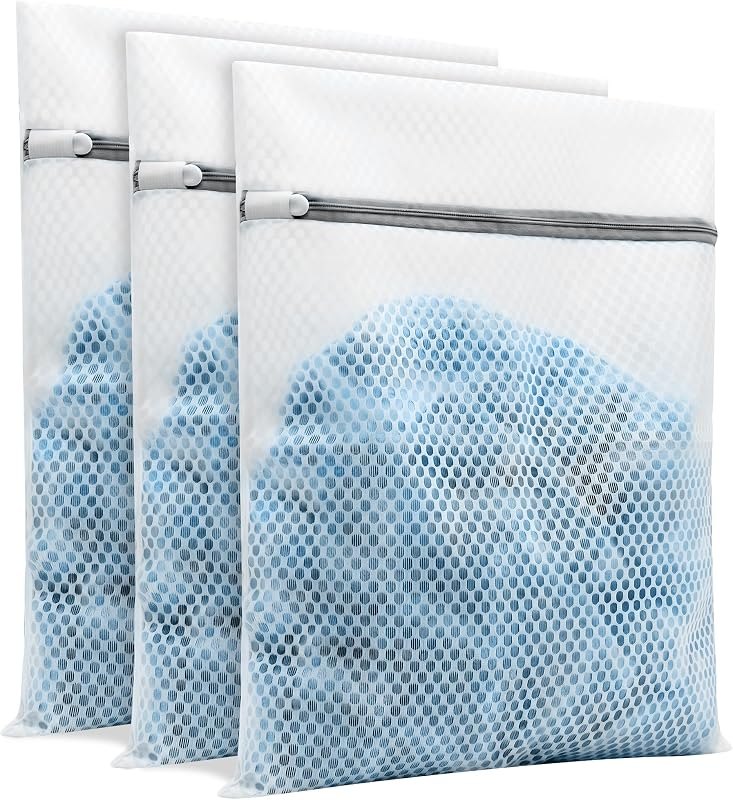 3Pcs Laundry Bags Mesh Wash Bags,12 x 16 inches — laundry delicates bag for mesh laundry bag