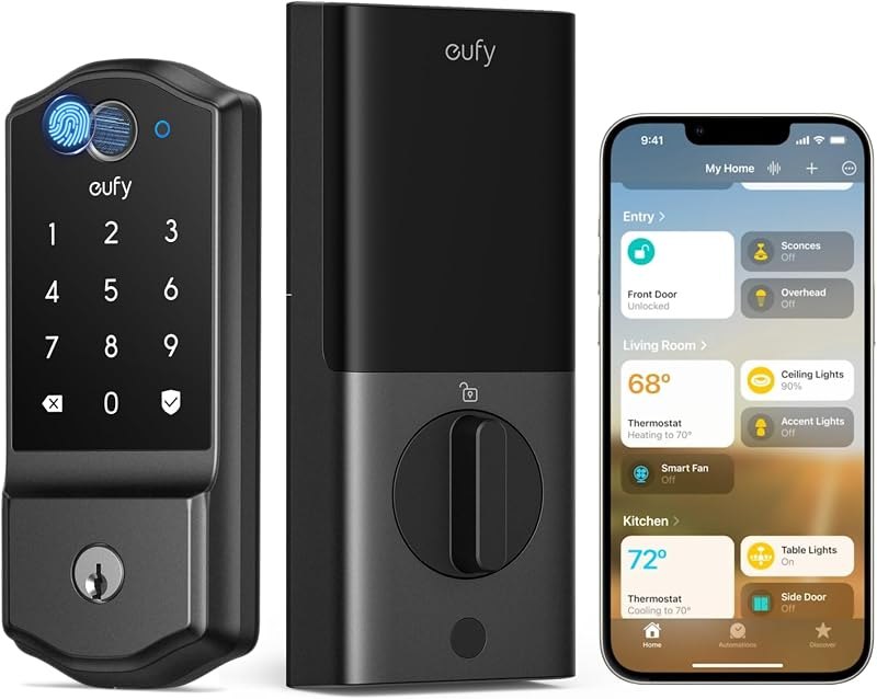 eufy Security Smart Lock Familock E32, Fingerprint Keyless Entry Door Lock — best smart wifi deadbolt for smart wifi