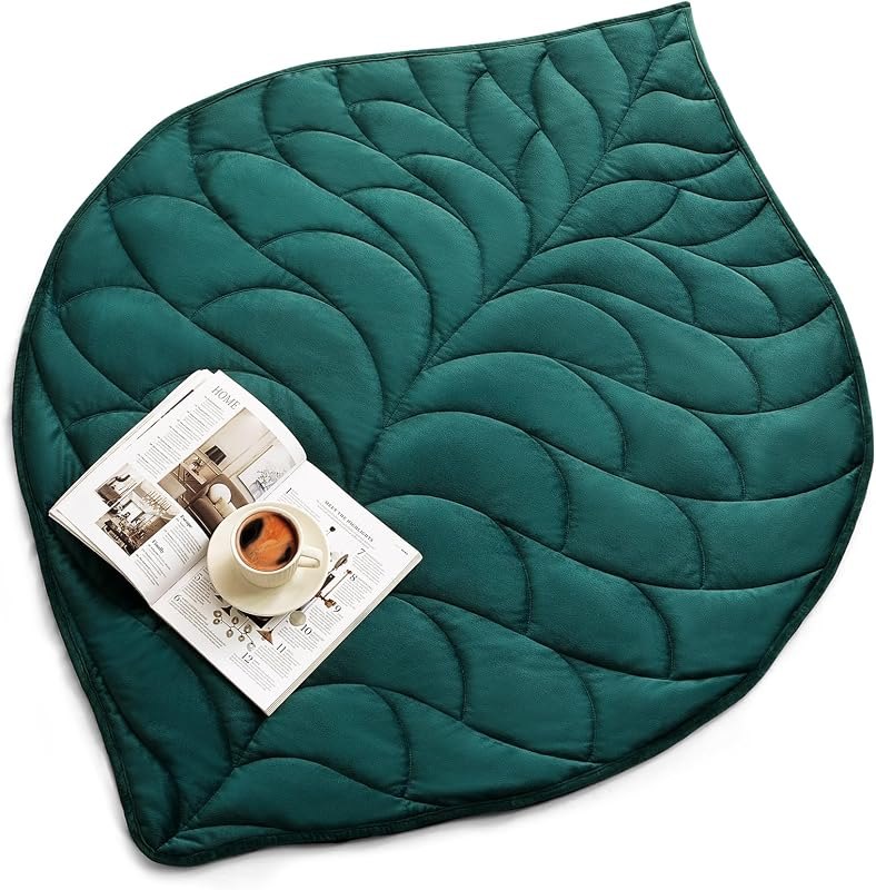 Weighted Blanket for Adults, 15 lbs, 60" x 78" washable Blankets, Green — 15 lb weighted blanket for weighted blankets