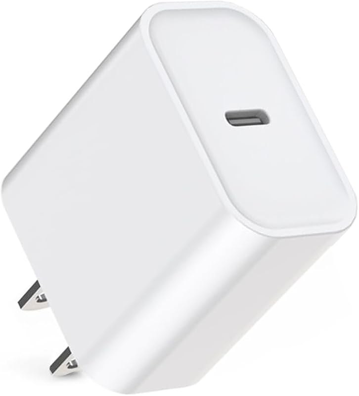 20W USB C Charger Block for Apple iPhone 17 16 15,USB C Charger Fast Charging Type-C Power Adapter Wall Plug for