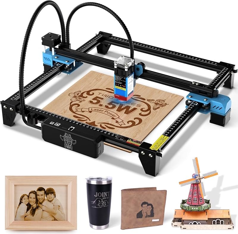 Twotrees TTS-55 Pro Laser Engraver 5500mW Laser Engraving Machine — Laser cutters and engravers, without for laser