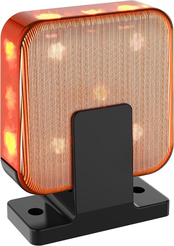 Blütezeit IP54 Weatherproof 12V-240V AC/DC Universal LED Flashing Warning Light, Universal Alarm Lamp for Sliding &