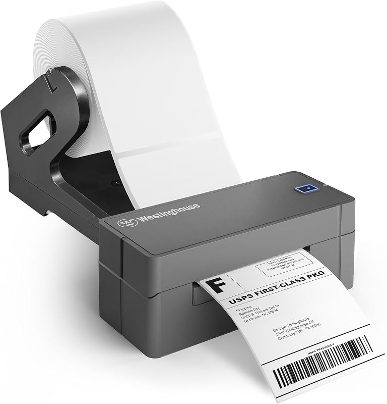 Westinghouse USB Shipping Label Printer for Mac & Windows, Compatible with USPS, UPS, FedEx, Amazon, & More