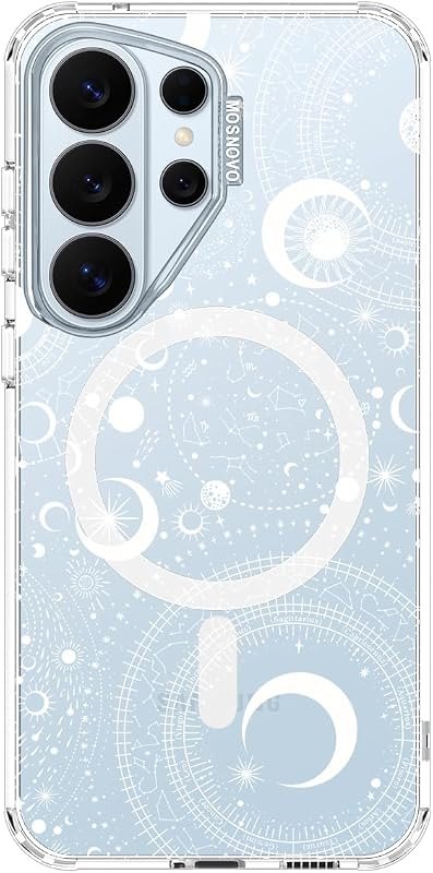 MOSNOVO for Samsung Galaxy S26 Ultra Clear Case, Fit for MagSafe, 6.6ft Military-Grade Shockproof Magnetic Protective