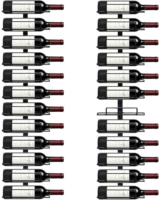 24 Bottles Wall Mount Wine Rack — wine wall hanger for wine wall hanger