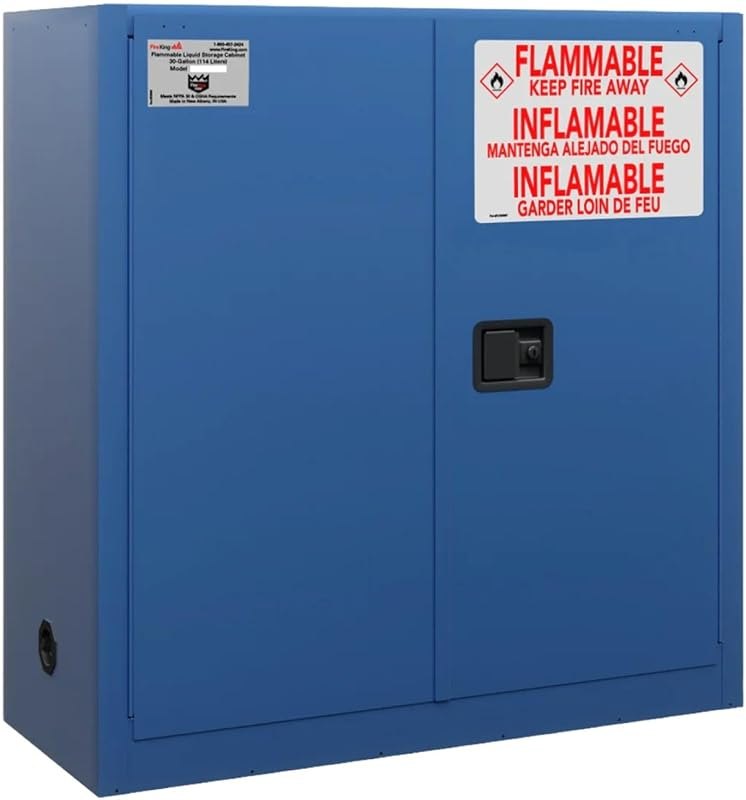 FireKing 30 Gallon Corrosives Flammable Safety Cabinet, Manual Door — Chemicals and home supplies that ear for