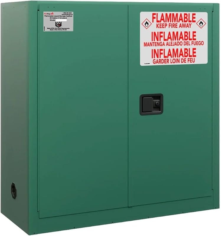 FireKing 30 Gallon Pesticide Flammable Safety Cabinet, Manual Door — Chemicals and home supplies that ear for