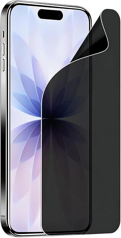 Privacy Screen Protector for iPhone 17, [Anti-Spy] High-sensitivity Soft Hydrogel Film [Not Tempered Glass] — screen