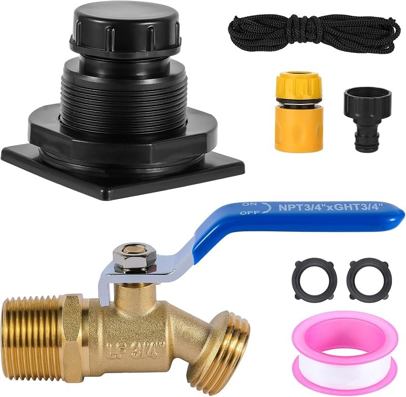 Stock Tank Drain Plug Kit for rubbermaid Stock Tank Drain Plug(for rubbermaid Commercial50 70 100 150 300 Gallon Stock