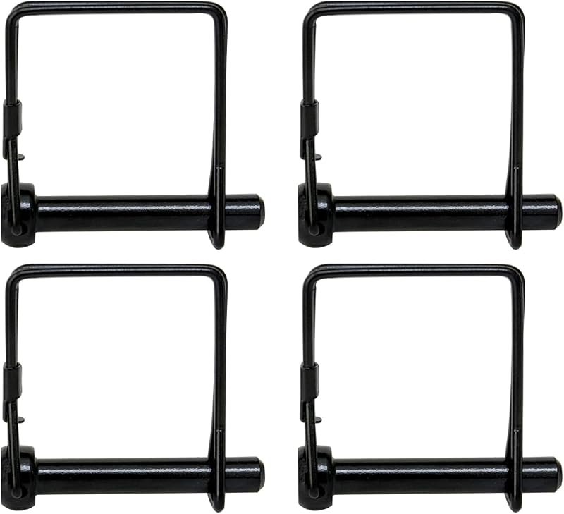 4 Pack 5/16x1-3/4Trailer Hitch Pin Black Heavy Duty Towing Coupler Pin Quick Release PTO Shaft Locking Pin Rust Proof