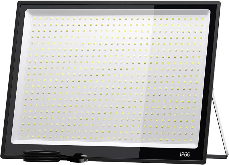 XXBSAZ 500W LED Flood Lights Outdoor, 50000LM, 6500K Daylight, AC85-277V, IP66 Waterproof Super Bright Stadium Lights