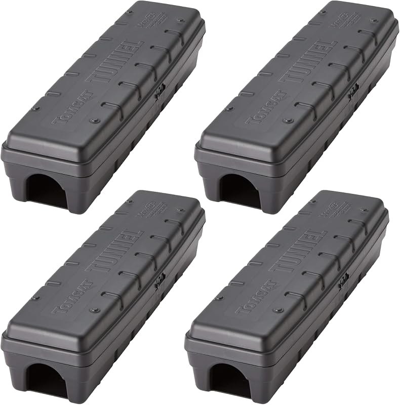 Tunnel Trapping System - Full CASE Bait Station and Trap Station Includes 8 Individual Reusable Snap Traps — Traps and