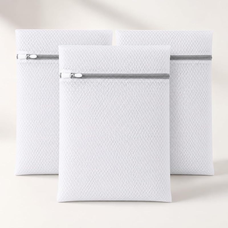 GroundLuxe Mesh Laundry Bags for Delicates, 3 Pack, 12 x 16 Inch