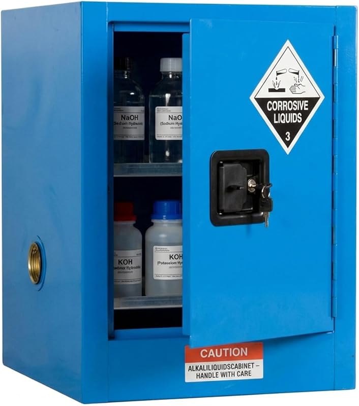 2/4 Gallon Blue Explosion-Proof Cabinet — Chemicals and home supplies that ear for chemicals home supplies earn
