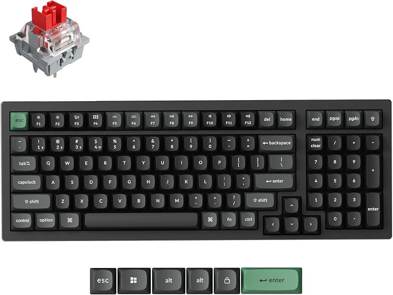 Keychron K4 Ultra Wireless Custom Mechanical Keyboard, 8000 Hz Polling Rate — mechanical quiet office keyboard for