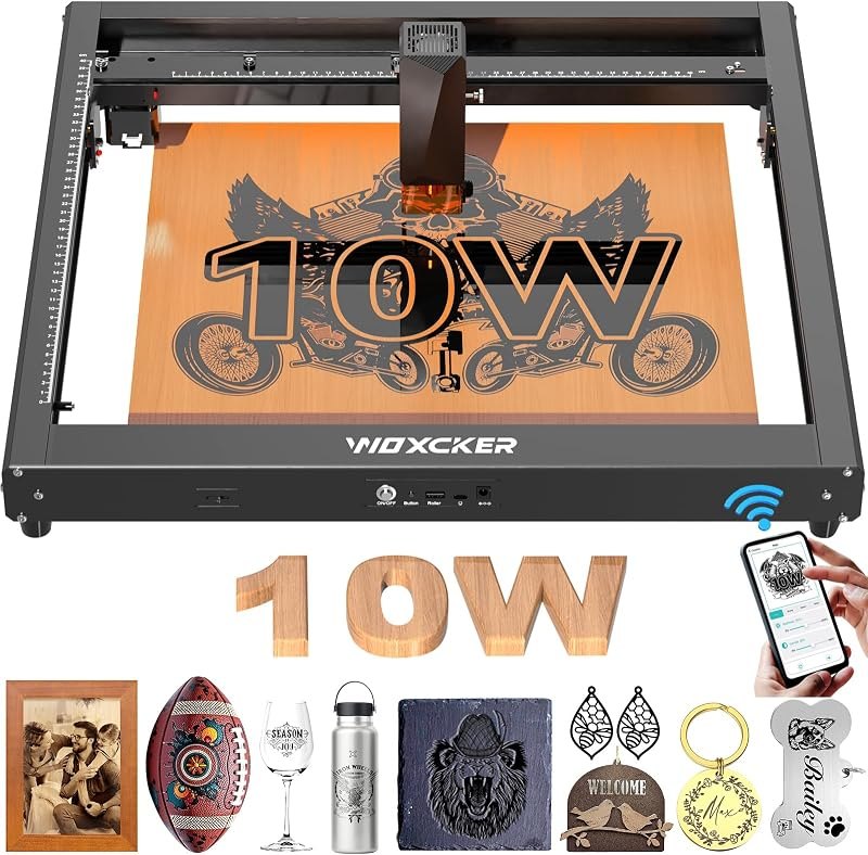 Laser Engraver 10W, 400x400mm, Class 1, Laser Cutter and Engraver Machine — Laser cutters and engravers, without for