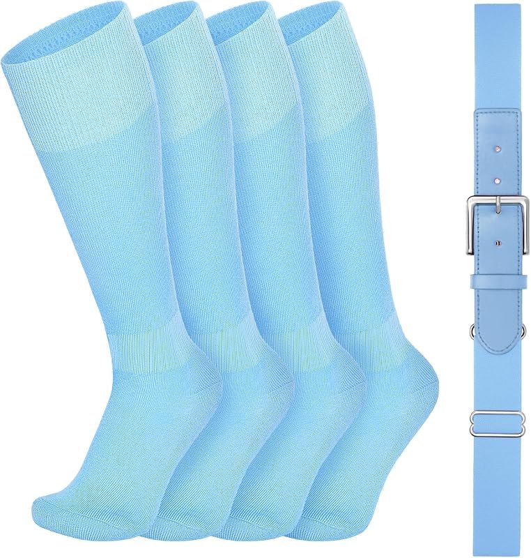 VONMELLI Youth Baseball Belt and Socks Combo, Elastic Softball… — adult care socks kit Amazon listing