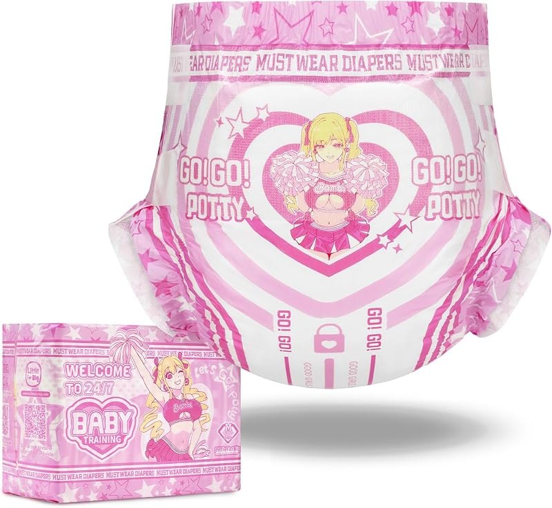 LittleForBig Adult Diaper 10 Pieces - Baby in Training (Medium 28"-38") — Highest Rated Adult Diapers for your for