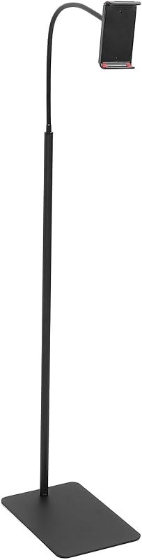 Asixxsix Phone Floor Stand, Aluminum Alloy Flexible Gooseneck Tablet Stand, Adjustable Holder with Non Slip Base for