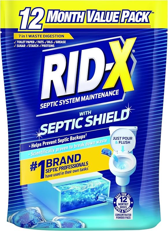 RID-X Septic Tank Treatment Pods — Septic Treatments kit for septic treatments