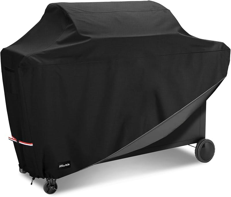 ANartcle Water-Resistant 72 Inch BBQ Grill Cover,600D Heavy Duty Waterproof All Weather Large Grill Cover for Outdoor