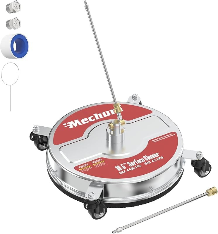 16.5" Pressure Washer Surface Cleaner, Stainless Steel — pressure surface cleaner for pressure surface cleaner