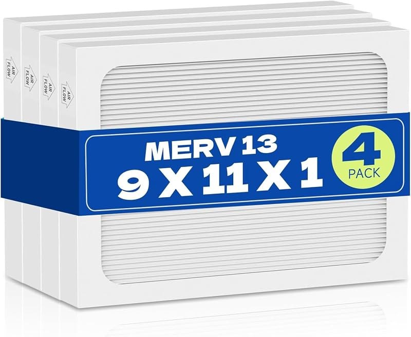 9 x 11 x 1 Dehumidifier Replacement Filters 4 Pack, Compatible with Santa Fe Compact70, Ultra70, Element, Compact2, UA