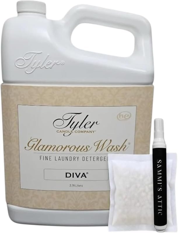 Tyler Diva Laundry Detergent 128 oz with Dryer Sachet & Stain Remover Pen — best laundry dryer bits for laundry dryer