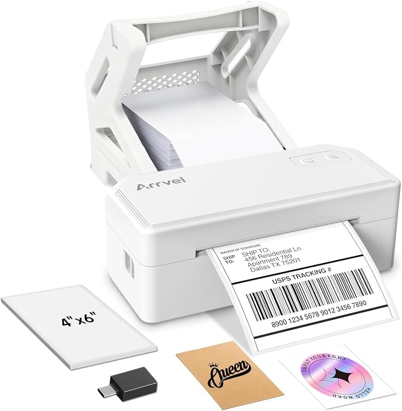Bluetooth Thermal Label Printer w/ Stand, 4x6 Shipping Label Printer — Thermal label printer for thermal label printers