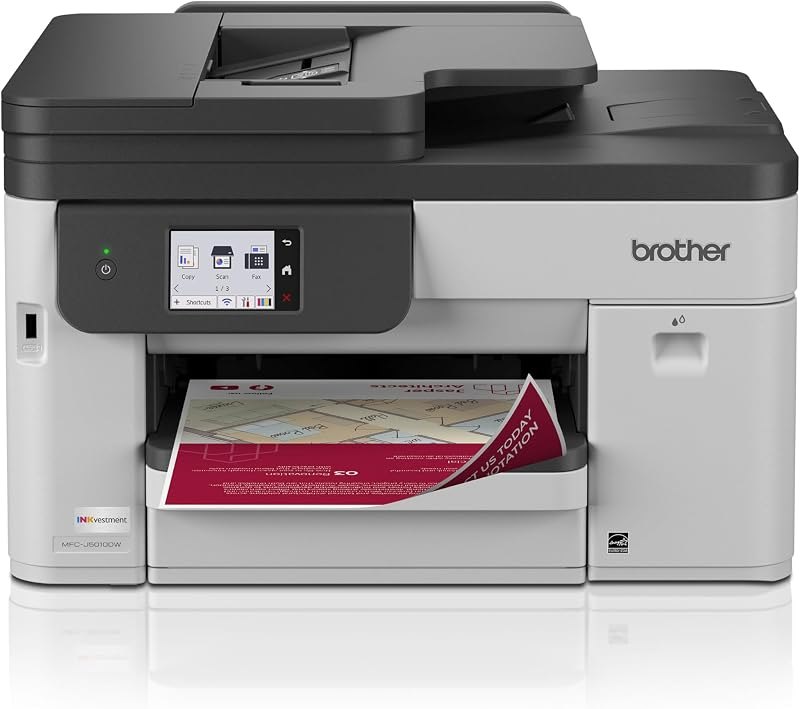 INKvestment 5010 Wireless Color Inkjet All-in-One Printer with Automatic 2-Sided Copy & Scan with 2.7” Color