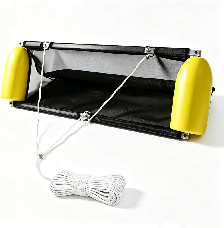 40" Wide Floating Debris Collector for Lakes & Ponds Extremely Durable Net Lightweight Aluminum Frame Multi-Layer