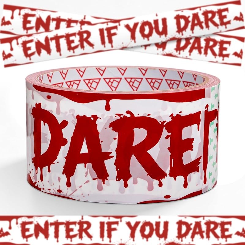 Halloween Decorations Outdoor - Adhesive Caution Tape Halloween 1.9inx82ft — Outdoor halloween decorations amazon for