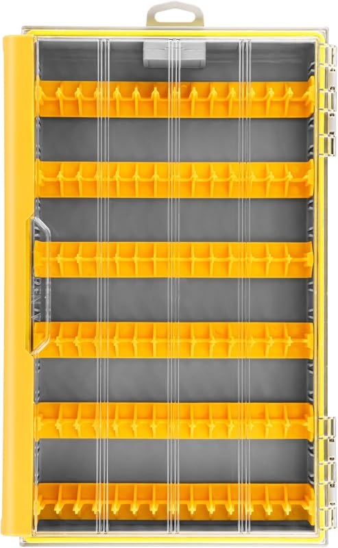 RUNCL 3700 Jig Tackle Storage, Waterproof Floating Lure Storage Box with Adjustable Dividers, Clear Rust-Proof Utility