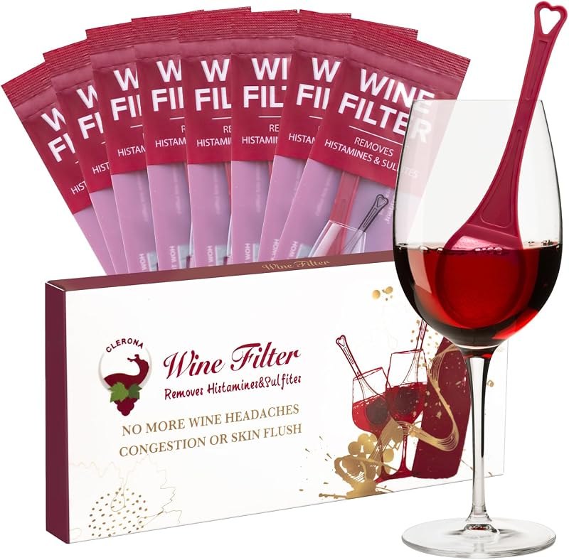 Wine Filter - Wine Filters for Histamines and Sulfite, Wine Sulfite Remover Accessory for Wine Lovers, A Perfect