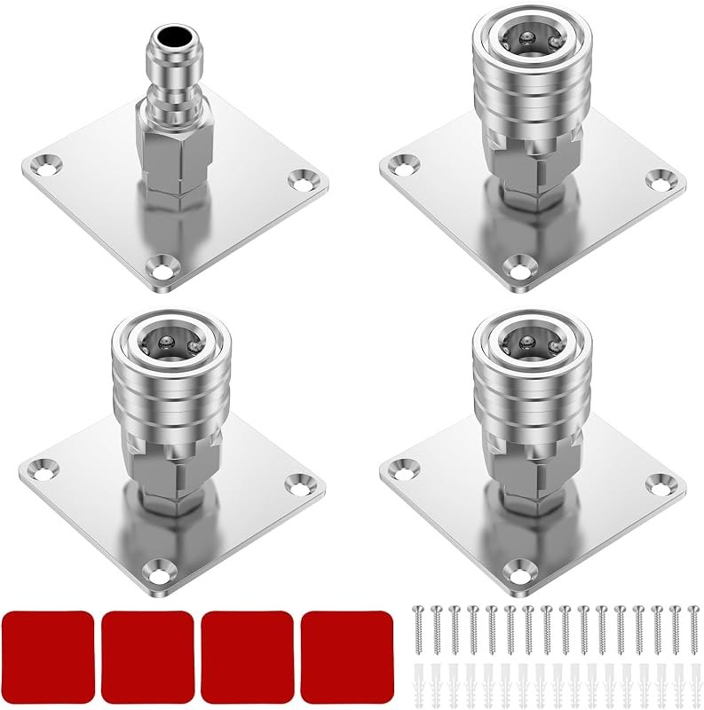 4 Pack Foam Cannon Holder 1/4" Quick Connect Pressure Washer Gun Mount — pressure wall mount for pressure wall mount